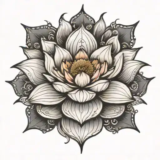 Trishul Lotus Flower Blooming