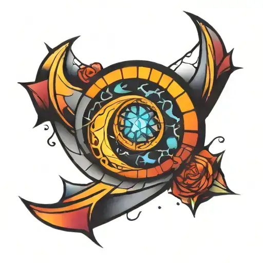 Abstract Cubic Crescent Moon