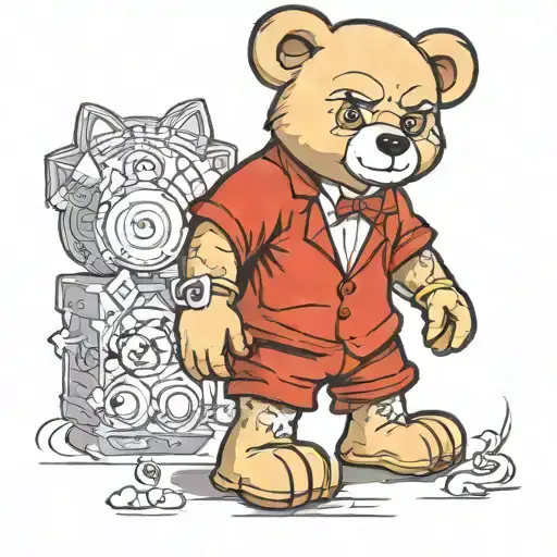 Richie Rich Dressed As A Teddy Bear
