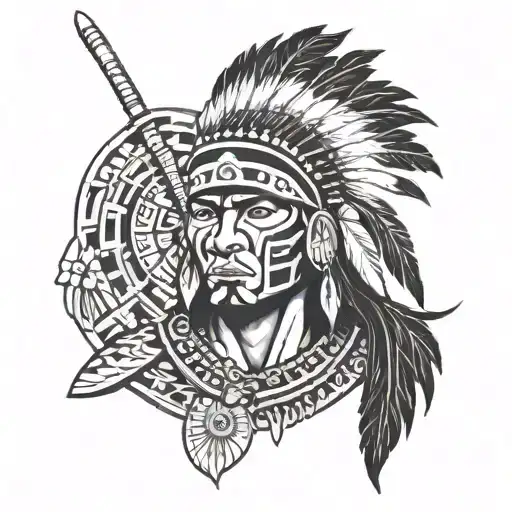 Taino Indian Warrior Puerto Rico Tribal