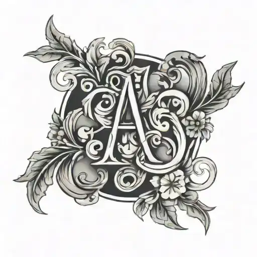 Wrist Tattoo With Initial A And K
