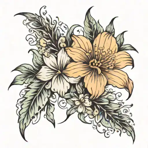 November And July Birth Flower In Remembrance