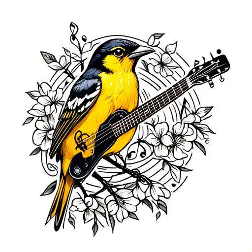 Singing Meadowlark Music Notes