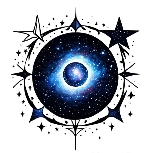 Galaxy Filled With Stars Spiritual Symbols