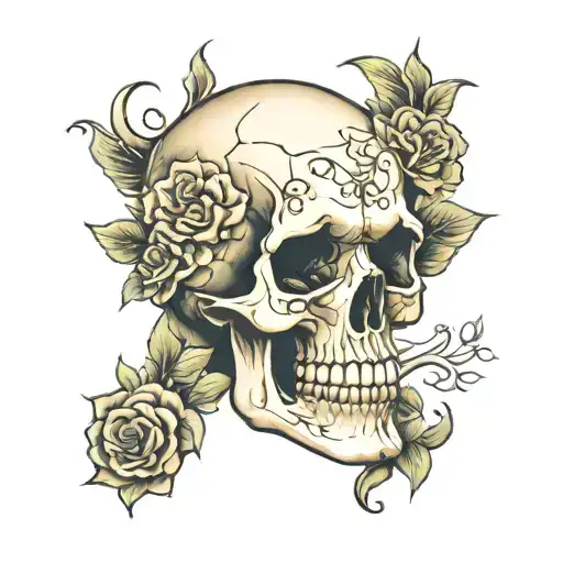 Skull Momento Mori Time