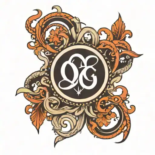 Omega Symbol Using On And Off Symbol Intertwined