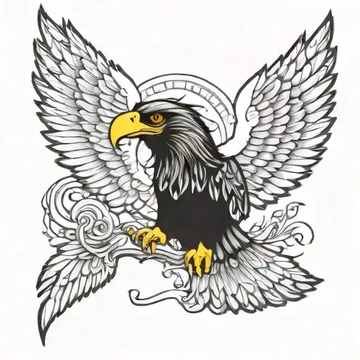 Eagle Shoulder Tattoo That Goes