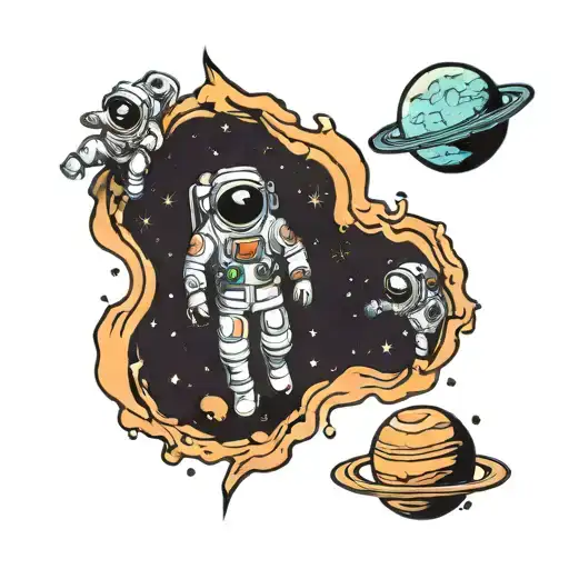 3 Astronaut On A Planet