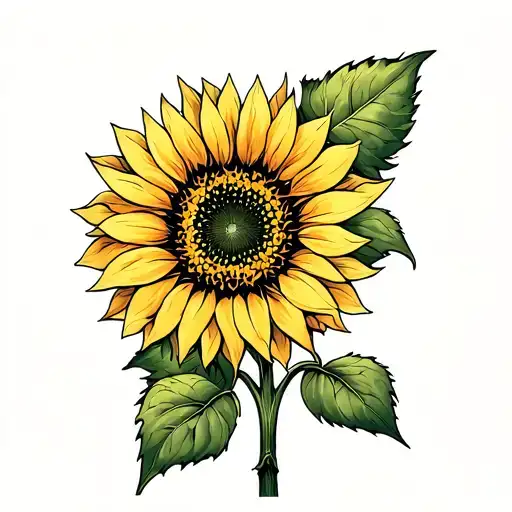 Sunflower Growing To Represent Someone Who Has Died