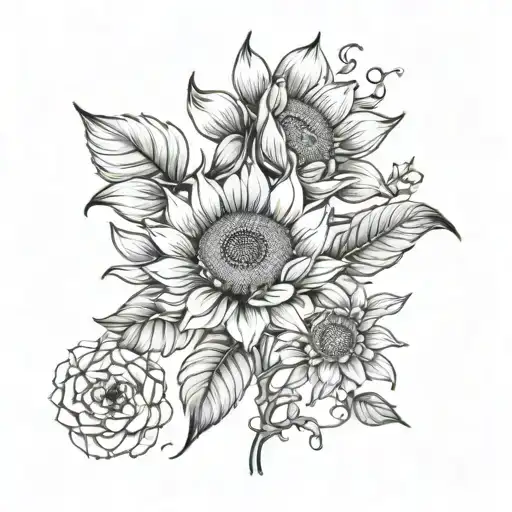 Sunflowers Lotus Flower