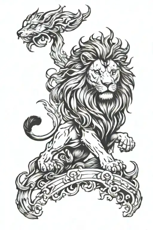 Fire And Lion