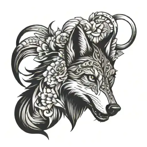 Marriage Tattoo Wolf