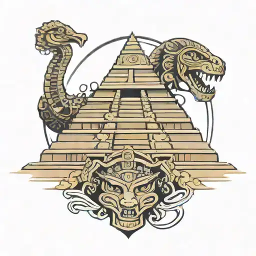 Mayan Pyramid Shadow Serpent