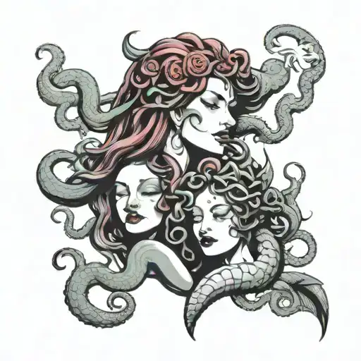 Medusa Kissing Lilith