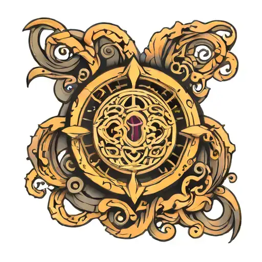 Power Button Made To Look Like Omega Symbol Intertwined