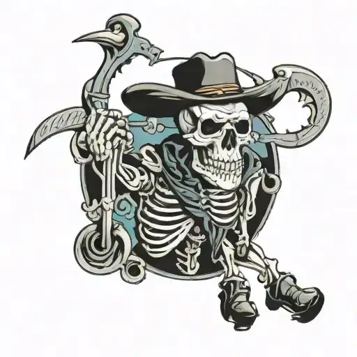 Cowboy Skeleton With Revenge
