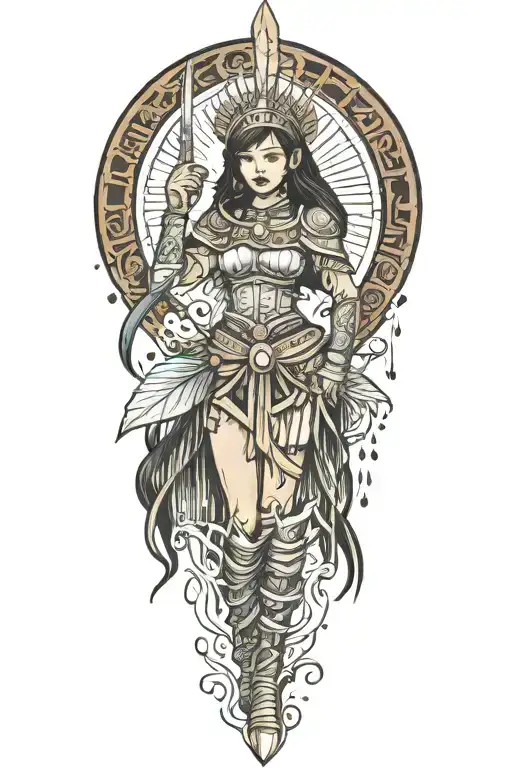 Filipina Warrior Surrounded My Rain