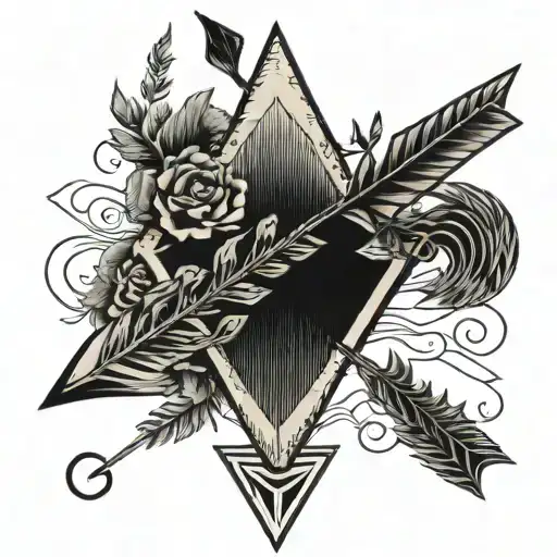 Arrow Going Up On Forearm