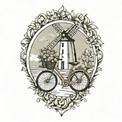 Windmill Road And Bike