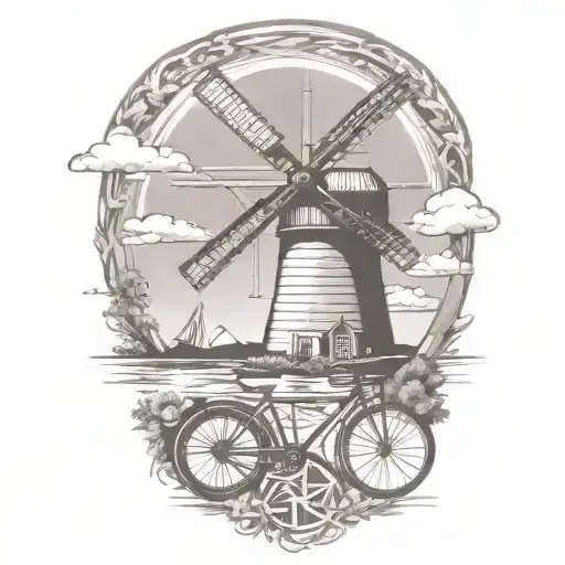 Windmill And Triathlon Symbol Morphing