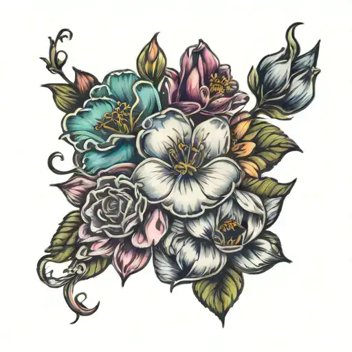 Birth Flowers Connected