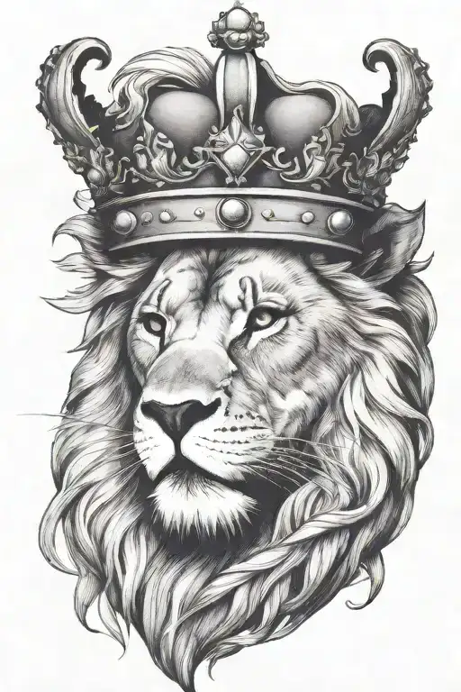 Lion Crown Quote Written