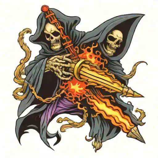 Grim Reaper Shooting Rocket Launcher