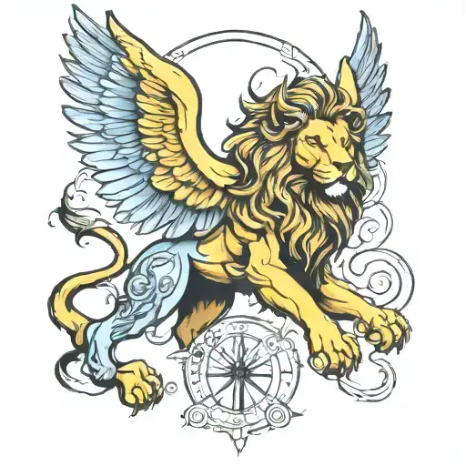 Saint Michael Archangel Lion