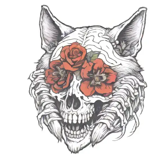 A Skeleton Hugs A Girl