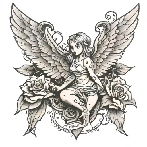 Angle Baby Rain Text