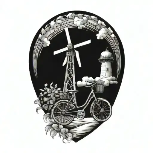 Windmill And Bicycle