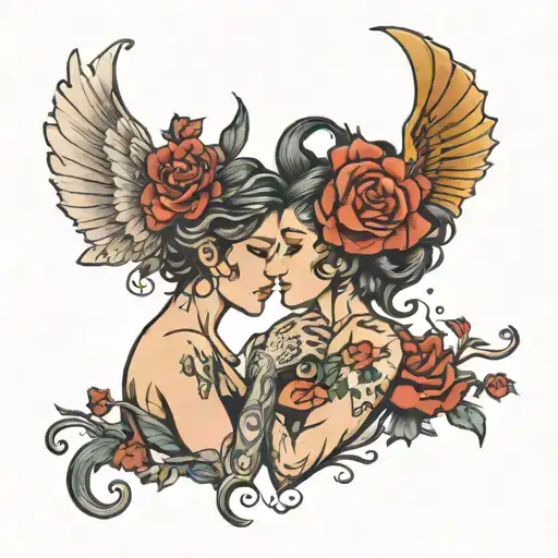 10 Years As A Couple In Love In The Center