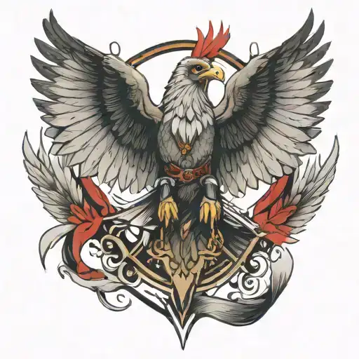 Assassin's Creed With Eagle Wings Spread