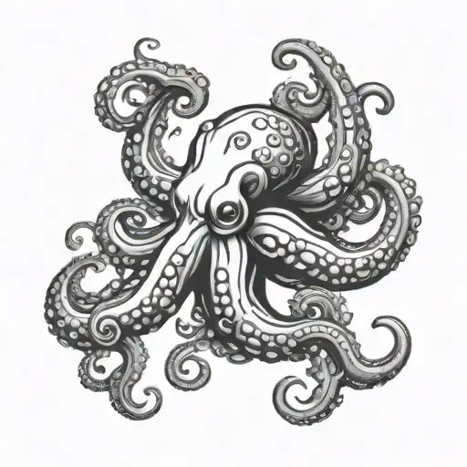 Octopus Shoulder Tattoo Design