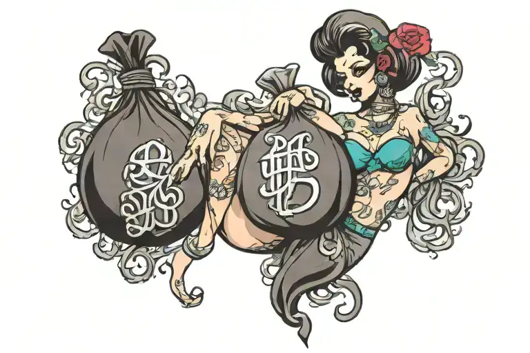 Money Bag Bitch Prostitute