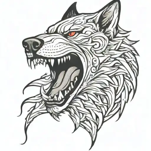 Iron Wolf Head