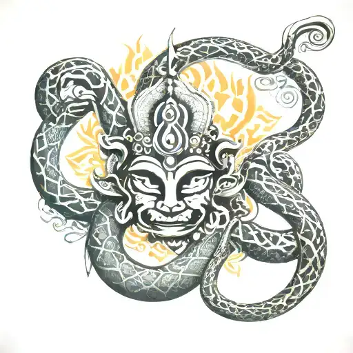 Om Namah Shivaya In Snake Form