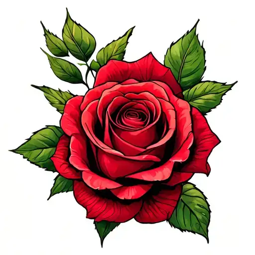 Single Red Rose