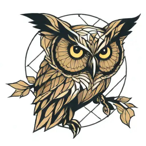 Wise Owl Geometric Design