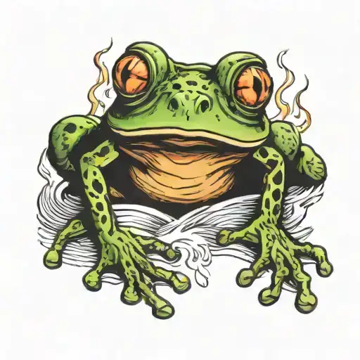 Frog Watching The World Burn