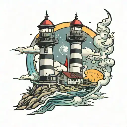 Lighthouse Game To The Moon