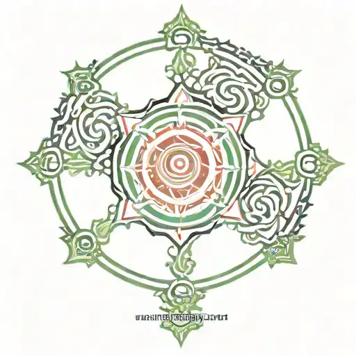 Ashok Chakra Symbol Surrounded