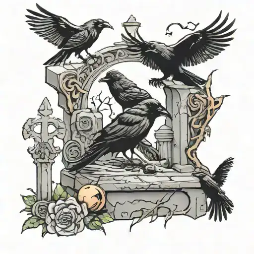 9 Crows In A Grave Yard And A Love Stoy