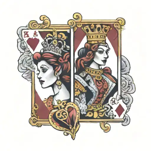 Good Queen Of Hearts And Bad Queen Of Diamonds