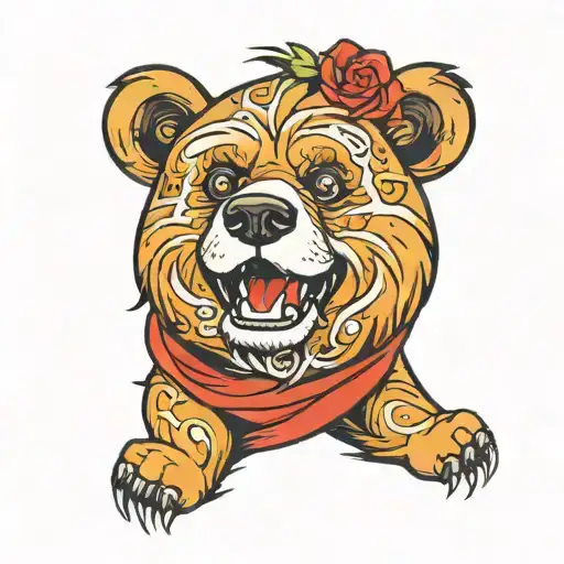 A Cool And Smiling Bear