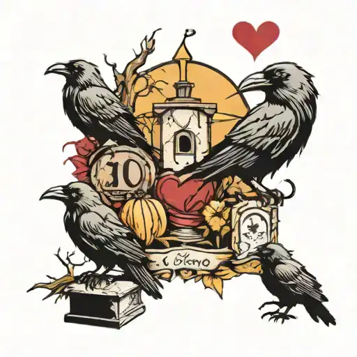 9 Crows In A Grave Yard And A Love Stoy