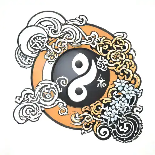 Unique Simple Ying Yang Symbol