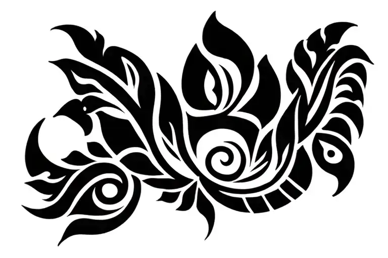 New Zealand Maori With Punjabi Culture Tattoo Design