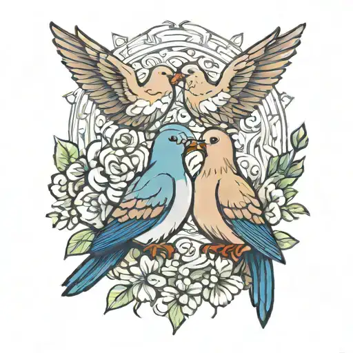 Scottish Dove Family