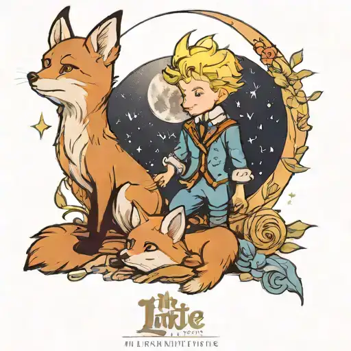 The Little Prince And The Moon Fox With